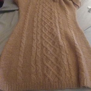 Brown/tan mini dress size L/XL